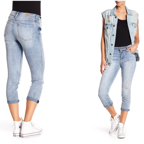 Kut from the Kloth Denim - Kut from Kloth skinny crop boyfriend jeans Bardot